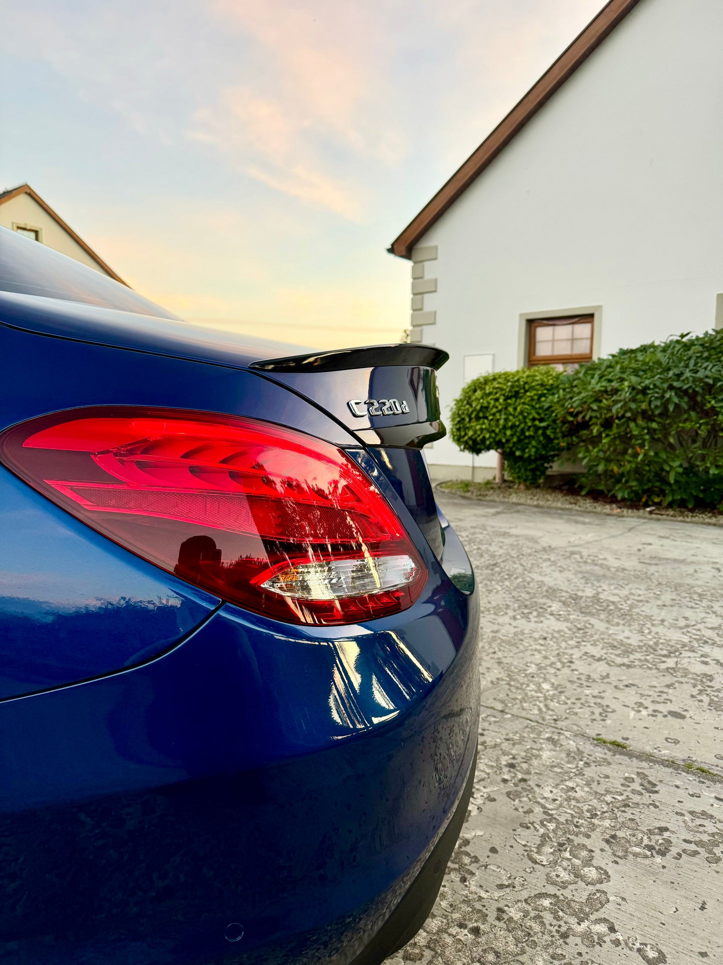 Mercedes C-Class W205 Full Gloss Black Lip Kit - For Standard Model