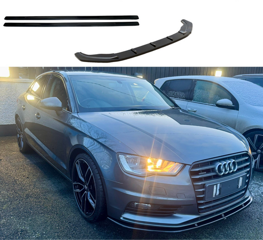 Audi A3/S3 8V 2012-2017 Gloss Black Lip Kit - For S-Line Model Only