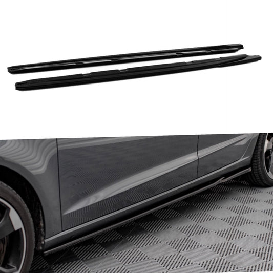 Audi A3 8Y 2021+ Gloss Black Side Skirts - For Standard Model