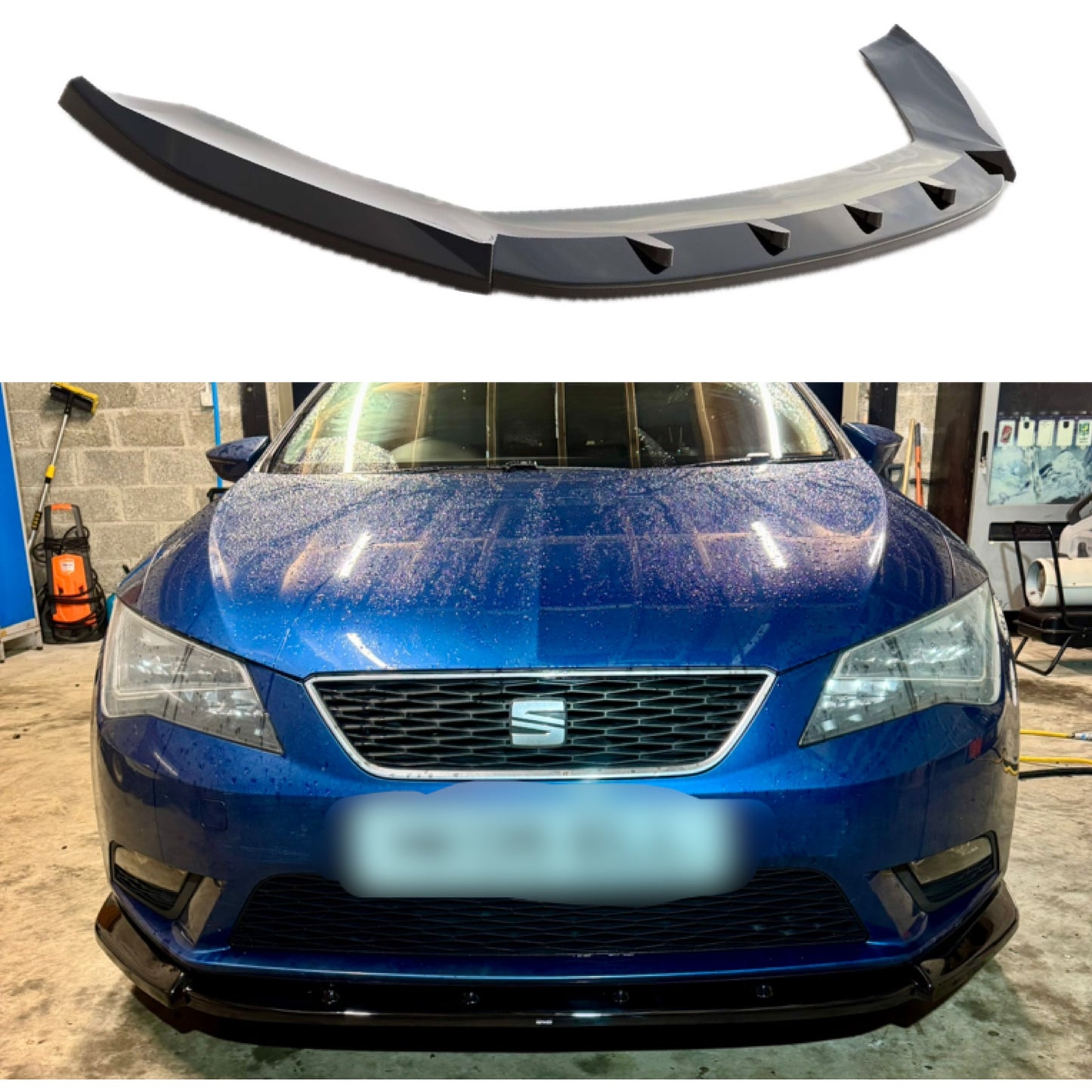 Seat Leon Mk3/3.5 Gloss Black Front Splitter