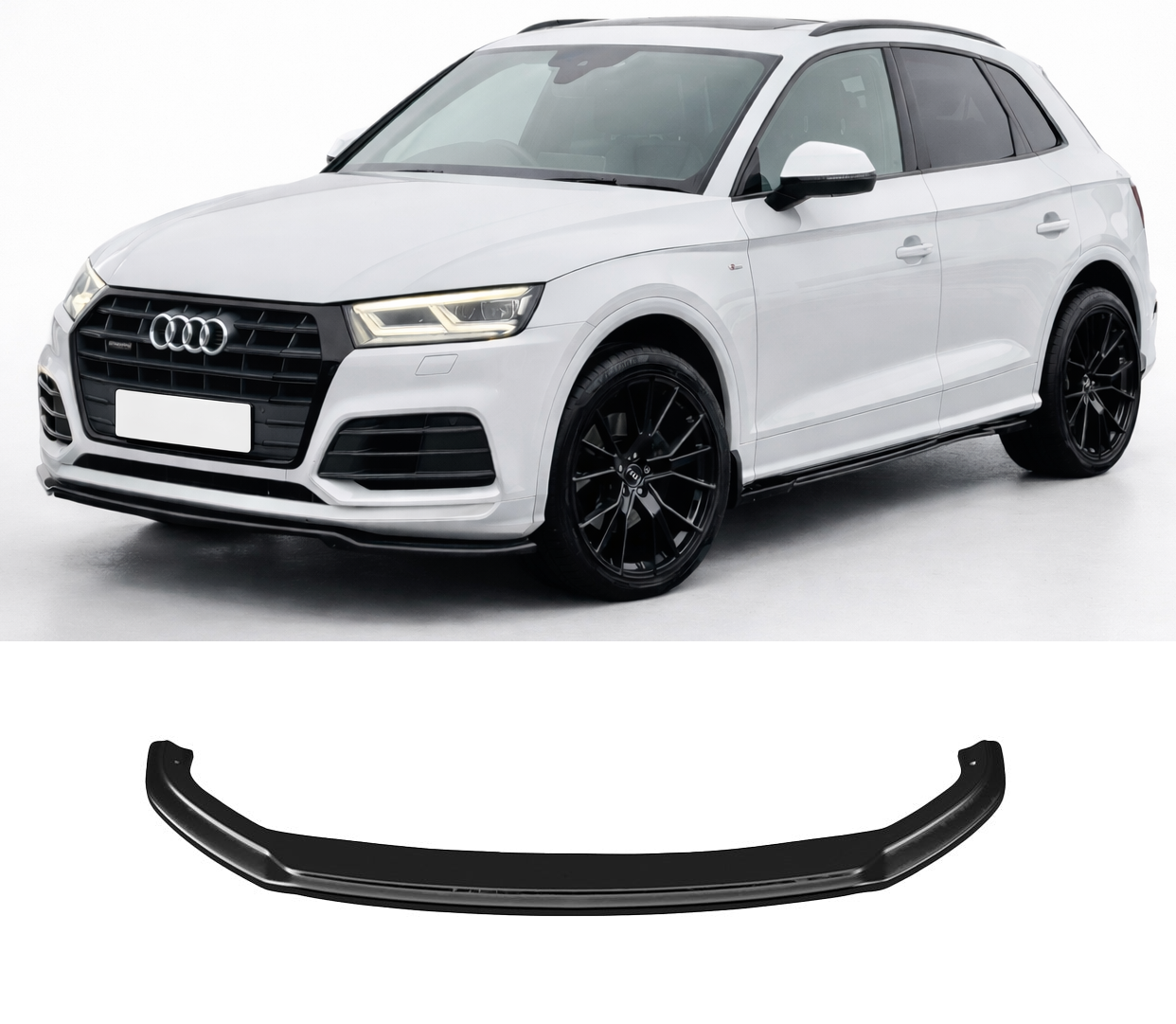 Front Splitter for AUDI Q5 S-Line / SQ5 Mk2 2017-2020 without ABE TÜV