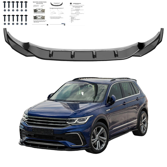 Front Splitter for VW VOLKSWAGEN Tiguan MK2.5 R/R-Line 2020-2024