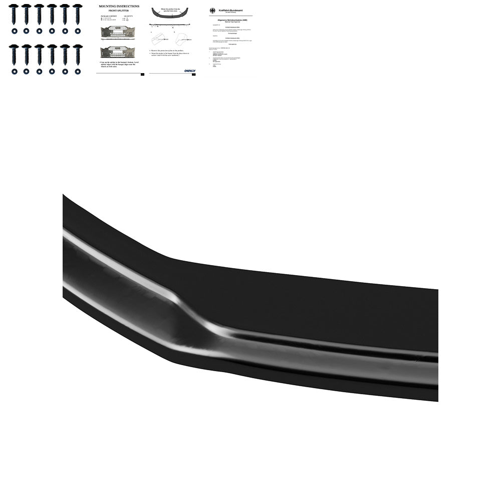 Front Splitter for AUDI Q5 S-Line / SQ5 Mk2 2017-2020 without ABE TÜV