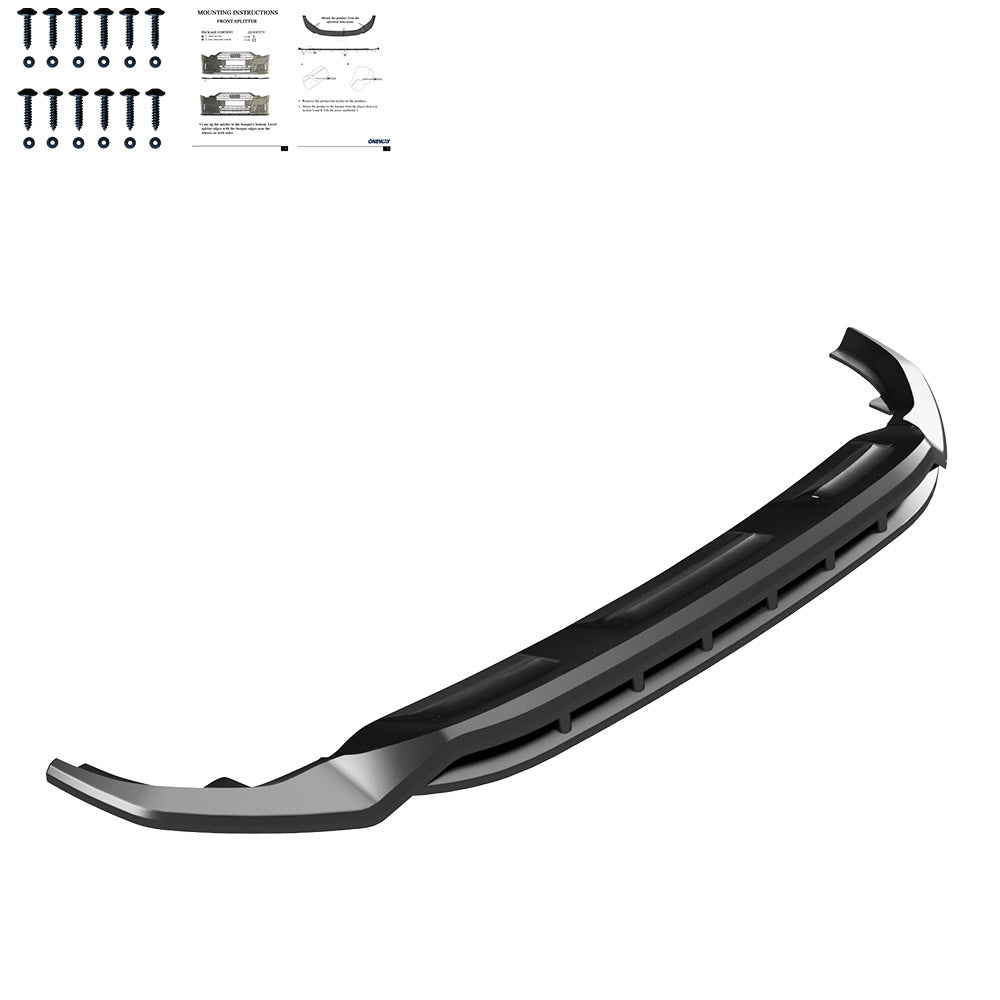 Front Splitter compatible with AUDI SQ8 / Q8 S-Line Mk1 2018-2023