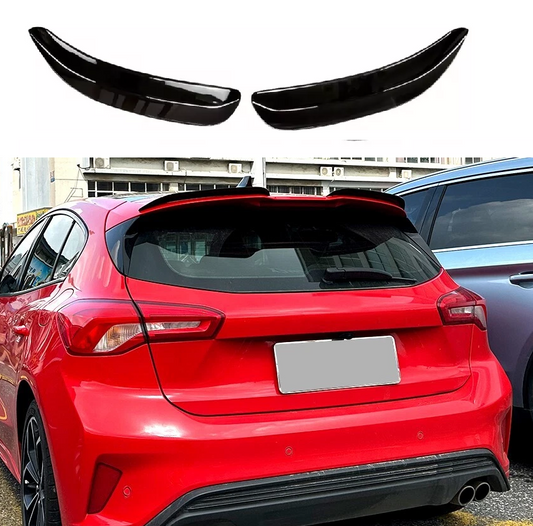 Ford Focus Mk4 ST-Line 2019-2022 Gloss Black Boot Spoiler 2 Piece