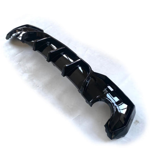 Bmw 4 Series G22 2020+ Rear Diffuser in Gloss Black