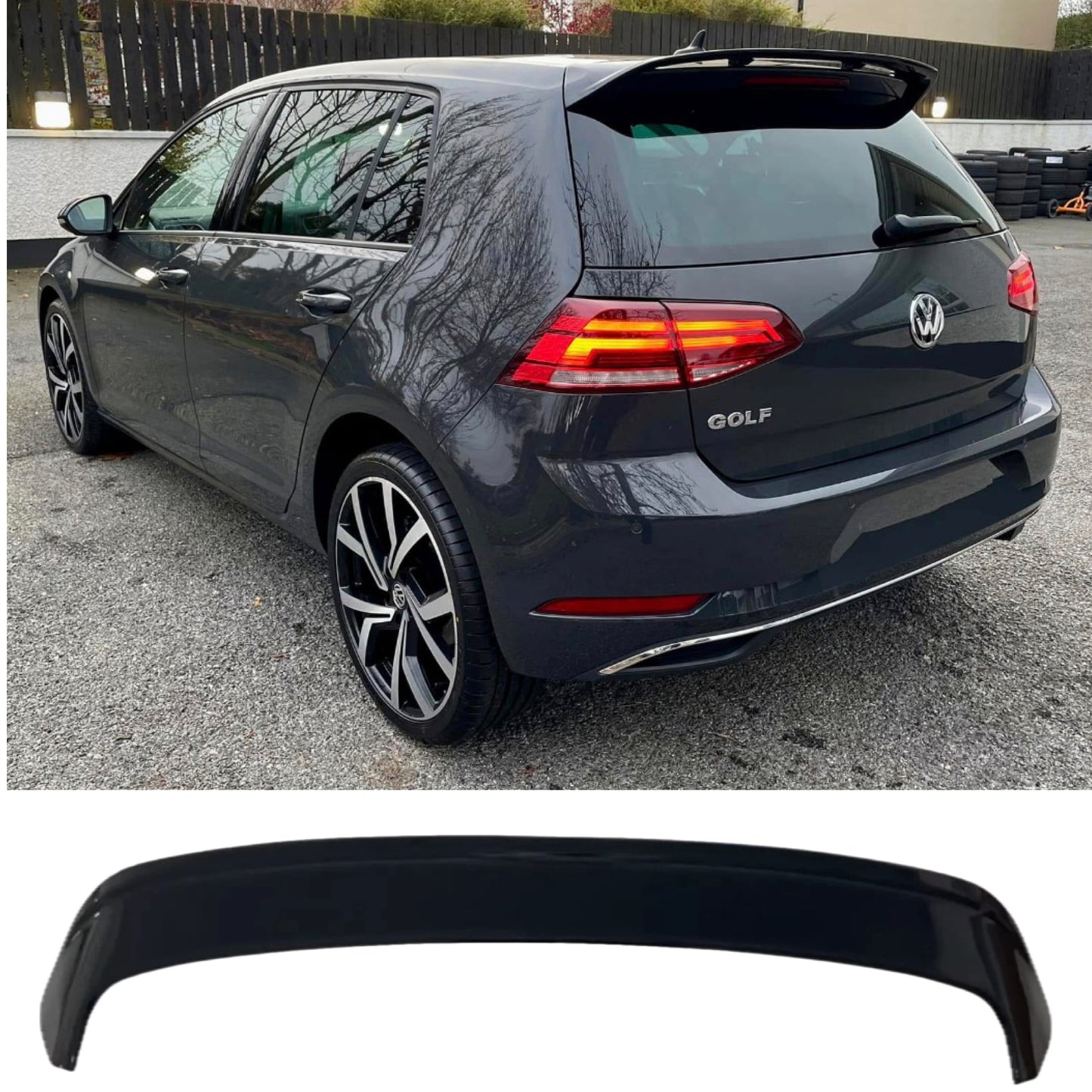 Golf MK7 / MK7.5 2013-2020 Gloss Black Sport Style Spoiler for TDI/TSI Models