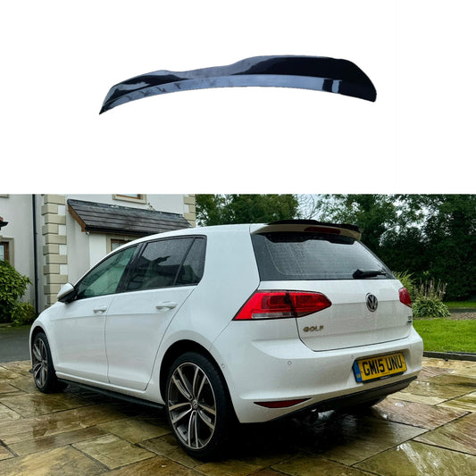 Volkswagen Golf Mk7 / MK7.5 2013-2020 Gloss Black Rear Spoiler Lip - For All Models