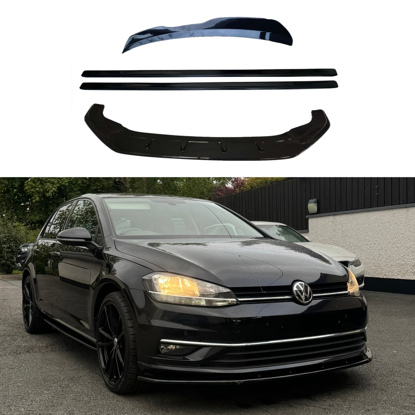 Volkswagen Golf Mk7.5 2017-2020 Gloss Black Kit - For Standard Model