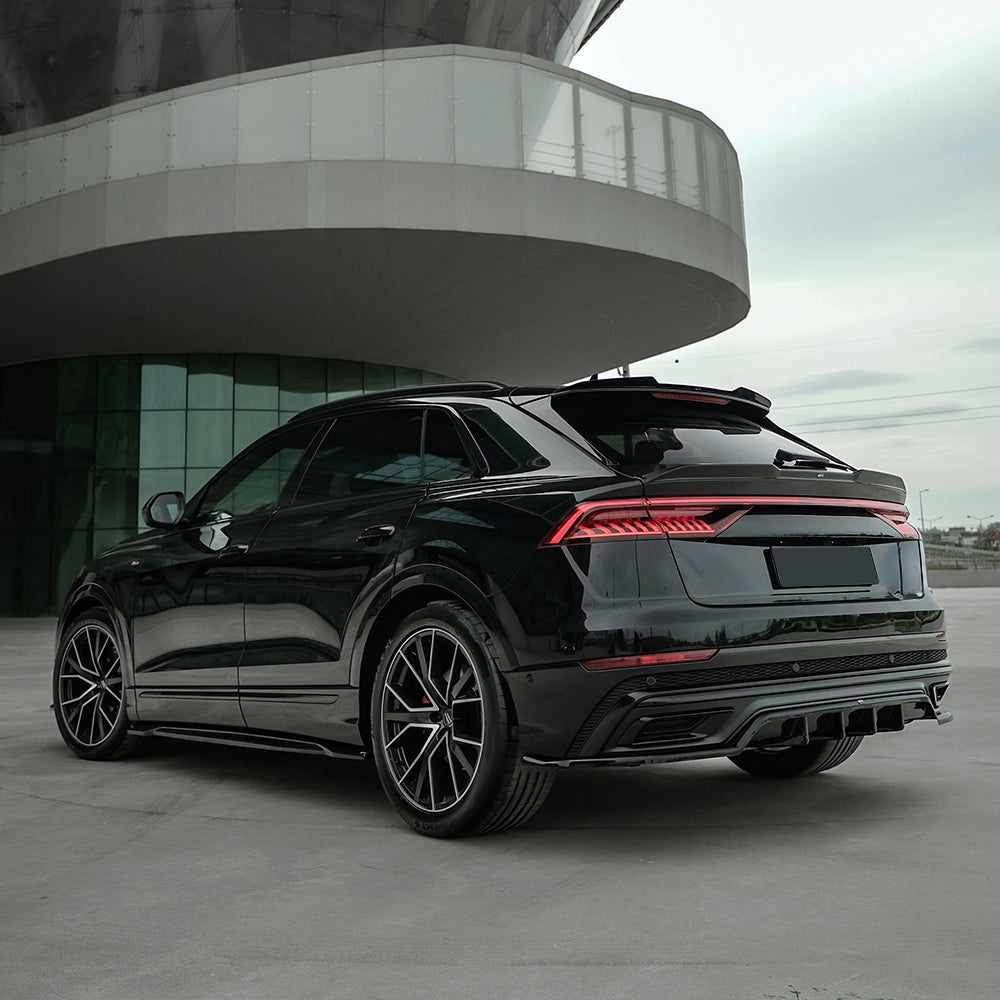 Rear Diffuser with Spats compatible with AUDI Q8 S-Line Mk1 2018-2023