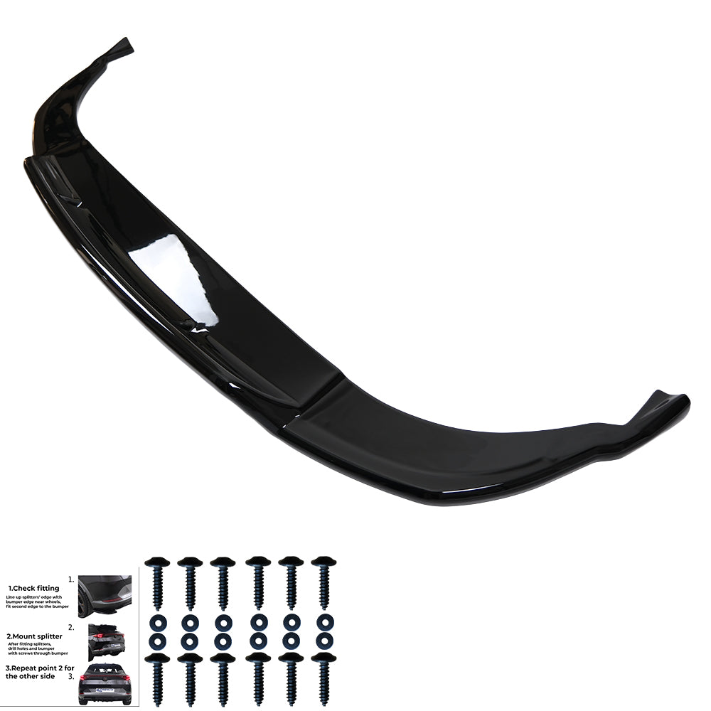 Rear Diffuser with Spats compatible with AUDI Q8 S-Line Mk1 2018-2023