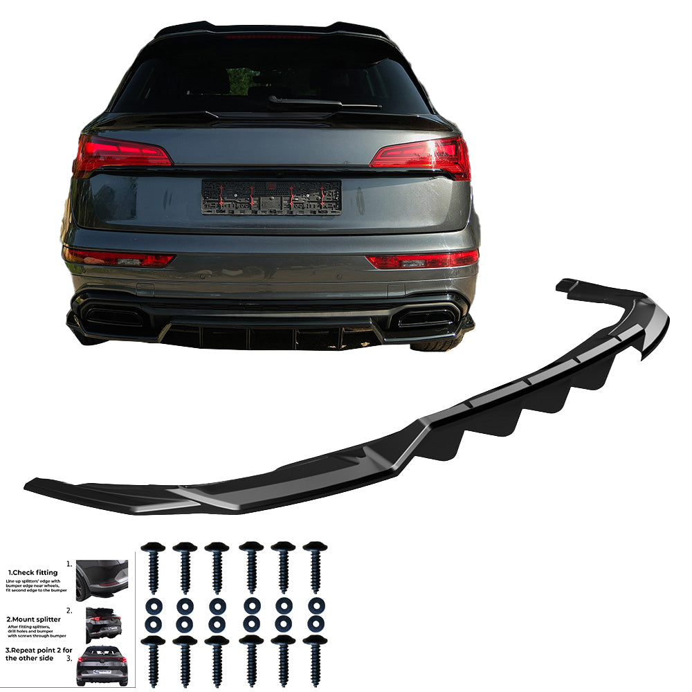 Rear Diffuser for AUDI Q5 S-Line SUV Mk2 Facelift 2020-2024