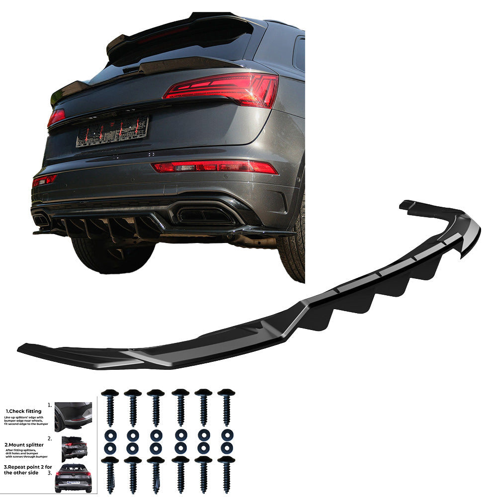 Rear Diffuser for AUDI Q5 S-Line SUV Mk2 Facelift 2020-2024