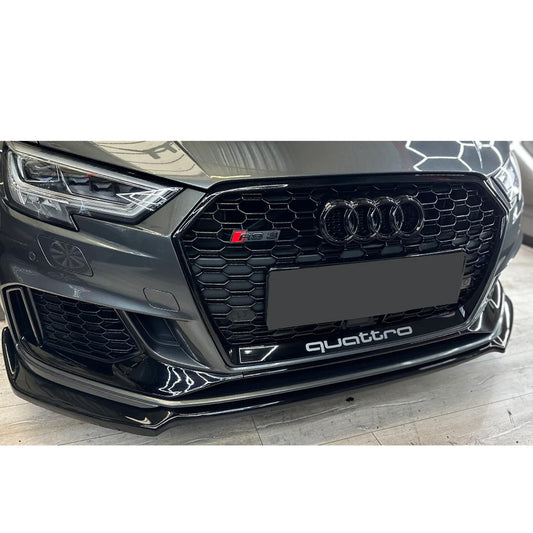 Audi RS3 (8V) Facelift 2017-2020 Gloss Black Risper Front Splitter