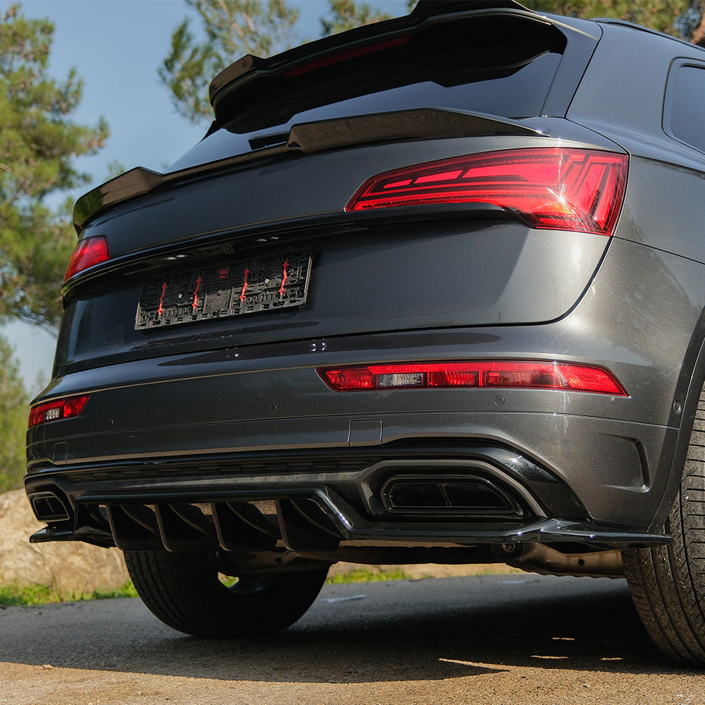 Trunk Spoiler compatible with AUDI Q5 S-Line SUV Mk2 Facelift 2020-2024