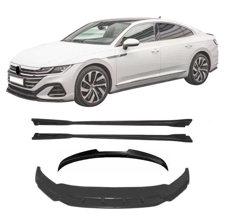 Volkswagen Arteon Mk1 2018-2024 Full Body Kit in Gloss Black Saloon