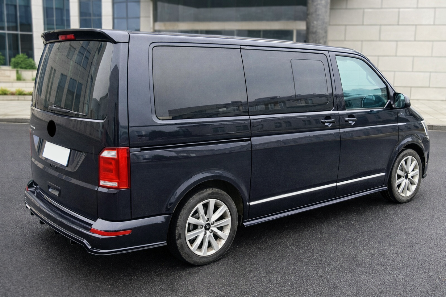 Volkswagen Transporter T6/6.1 2015-2024 Rear Diffuser in Gloss Black