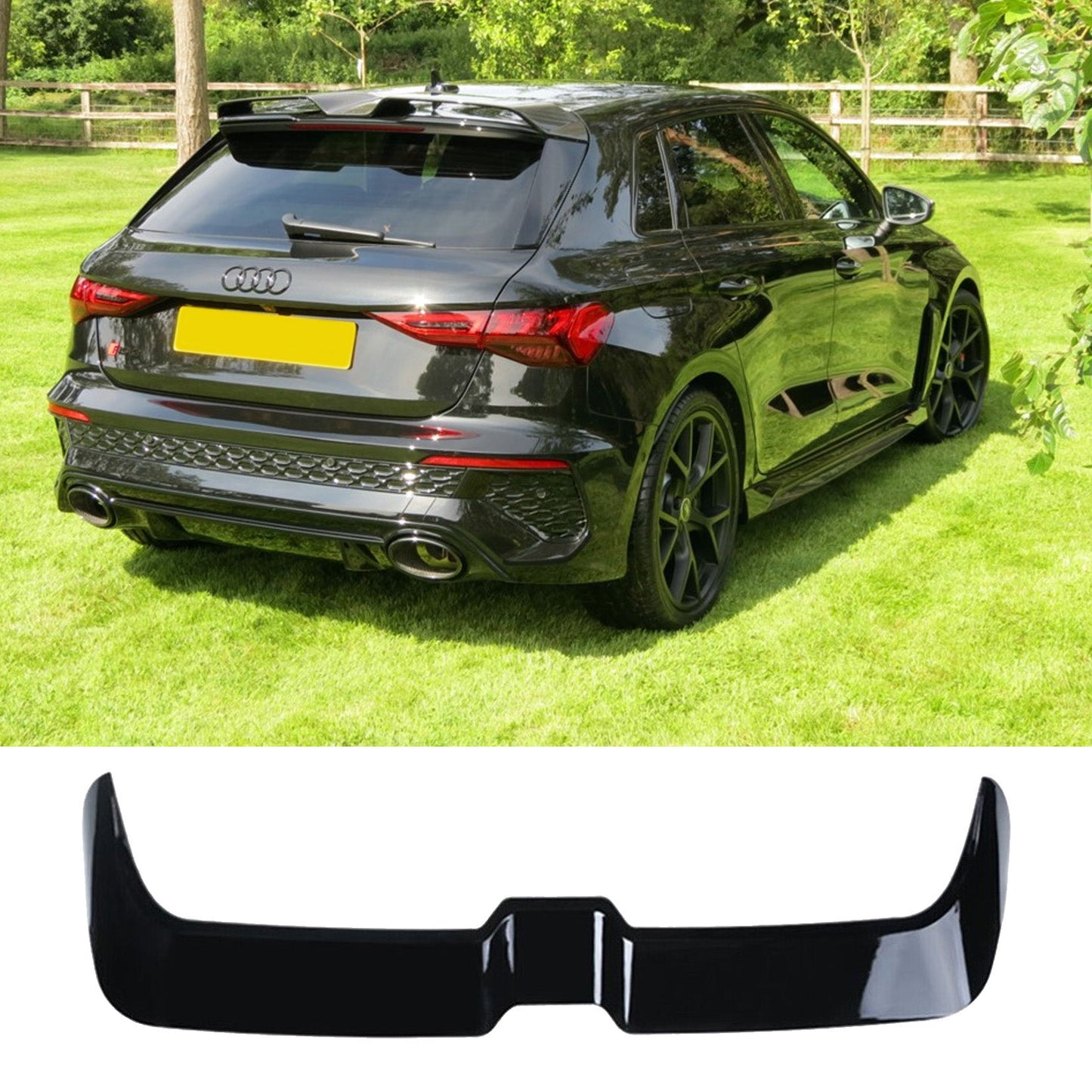 Audi A3 8Y Hatch 2021+ Oettinger Style Gloss Black Rear Spoiler