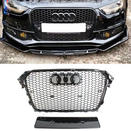 Audi A4 / S4 B8.5 2012-2016 RS4 Style Gloss Black Honeycomb Grill