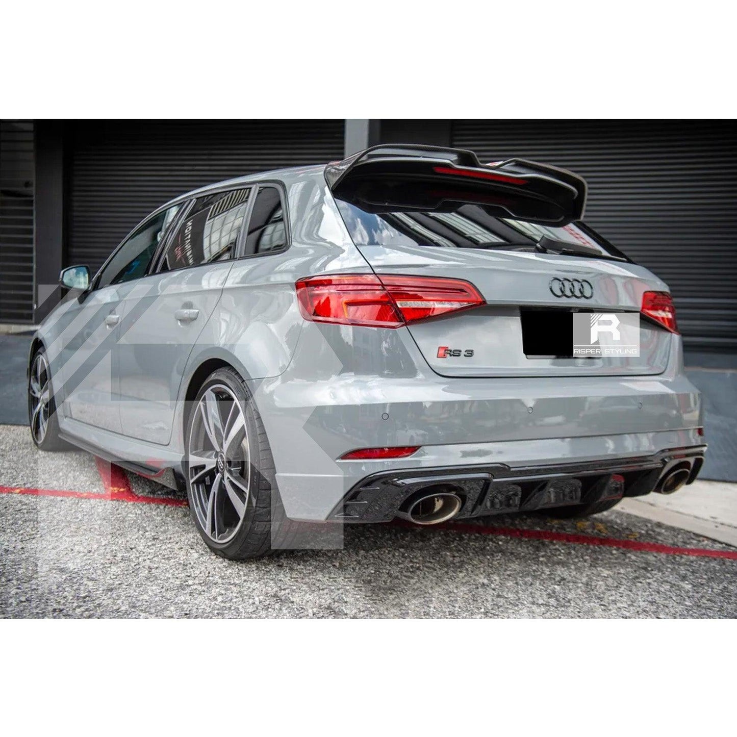 Audi A3 8V Hatch 2014-2020 Oettinger Style Gloss Black Rear Spoiler