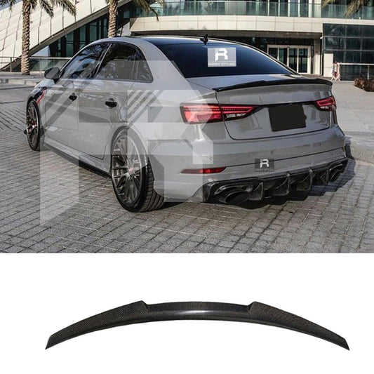 Audi A3 8V Saloon 2014-2020 RS3 Style Rear Spoiler Gloss Black