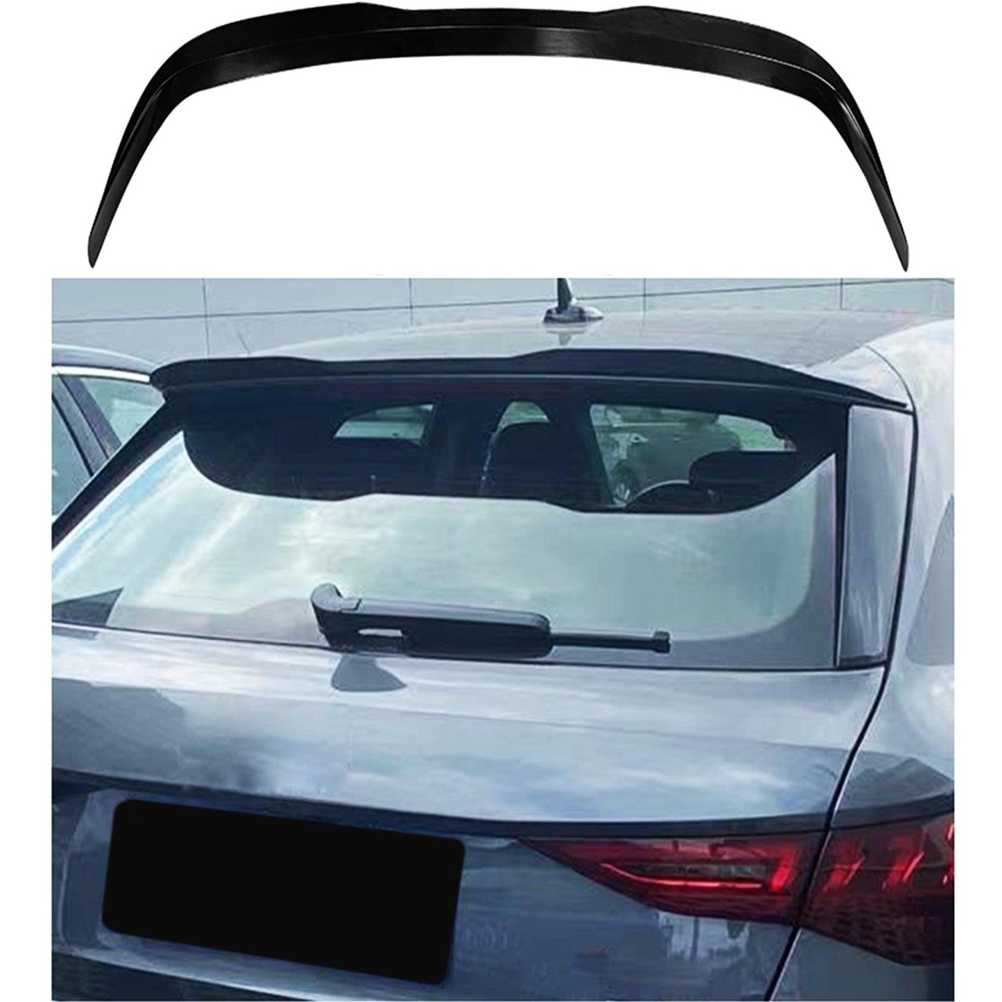 Audi A3 8Y Hatch 2021+ Gloss Black Rear Spoiler Cap