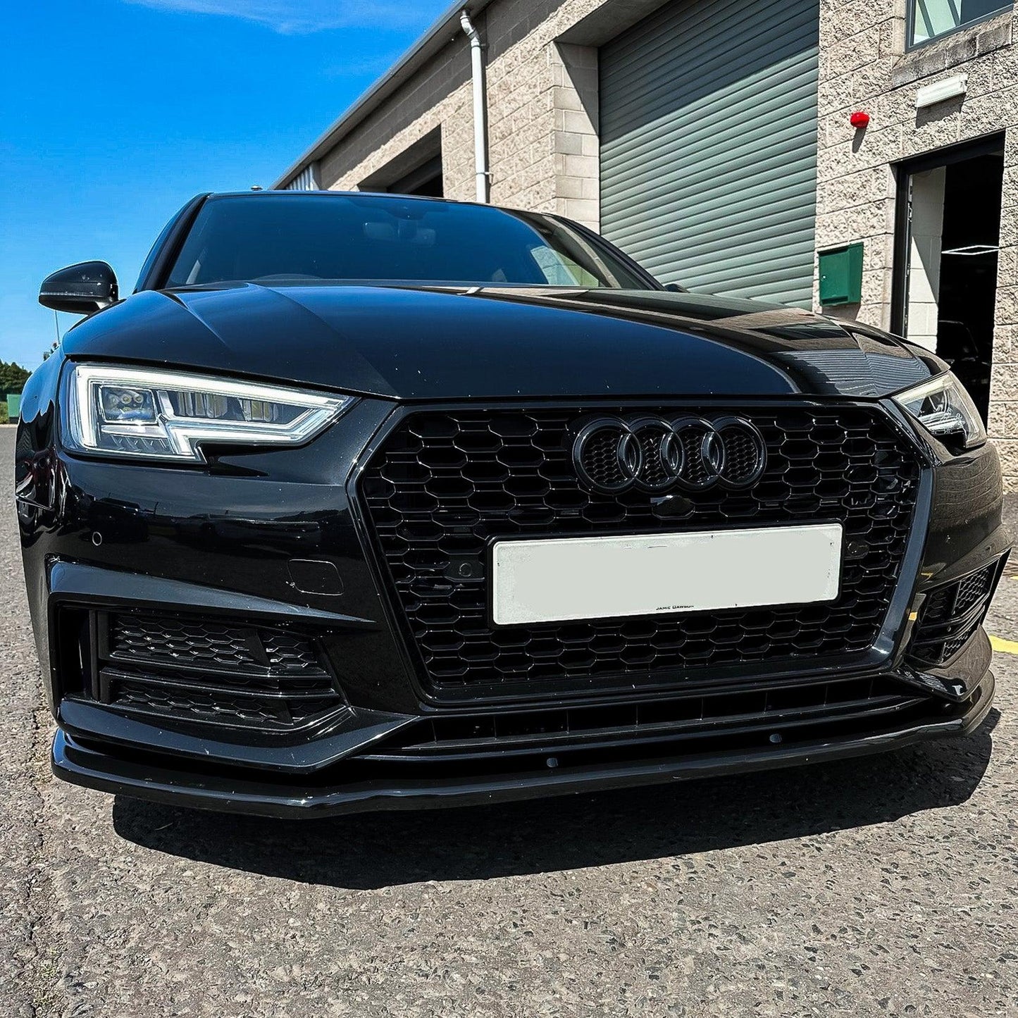 Audi A4 B9 S-Line/S4 2015-2019 Gloss Black Front Splitter Lip