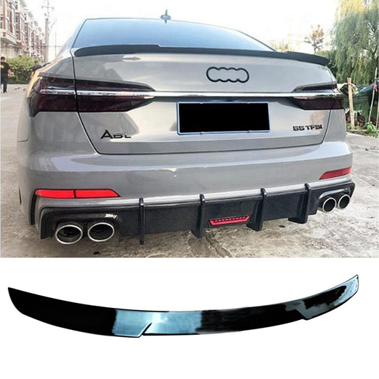 Audi A6 C8 2019+ Gloss Black RS6-Style Rear Boot Spoiler