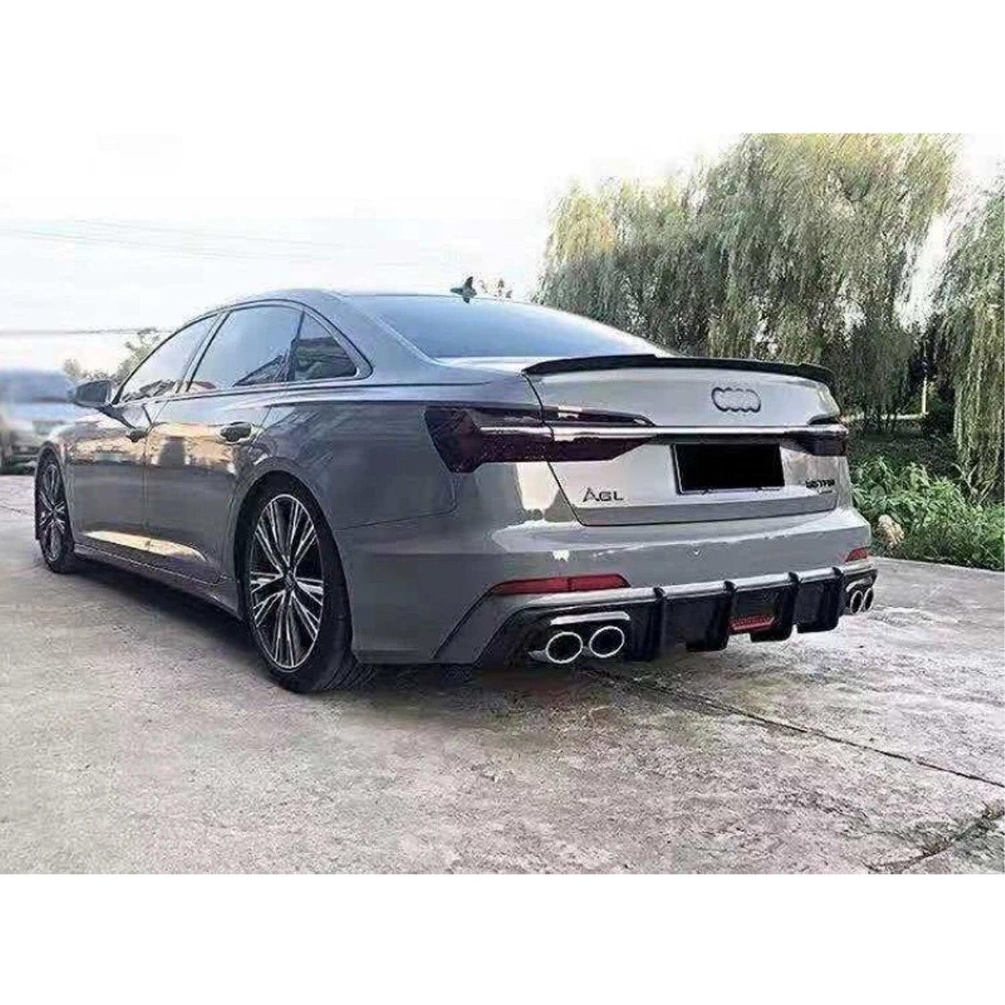 Audi A6 C8 2019+ Gloss Black RS6-Style Rear Boot Spoiler