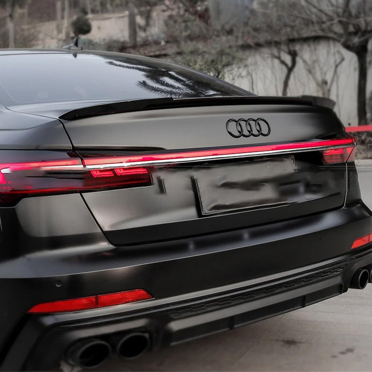 Audi A6 C8 2019+ Gloss Black RS6-Style Rear Boot Spoiler