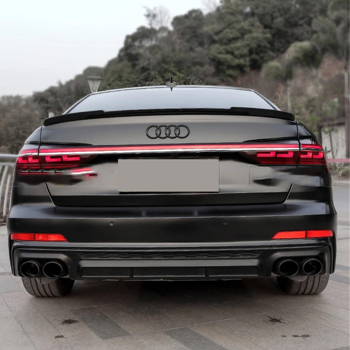 Audi A6 C8 2019+ Gloss Black RS6-Style Rear Boot Spoiler