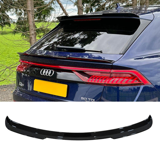 Audi Q8 2018+ Gloss Black Upper Spoiler Lip Extension