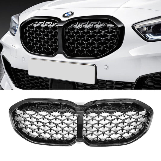 BMW 1 Series F40 2019 Gloss Black Diamond Style Front Grill