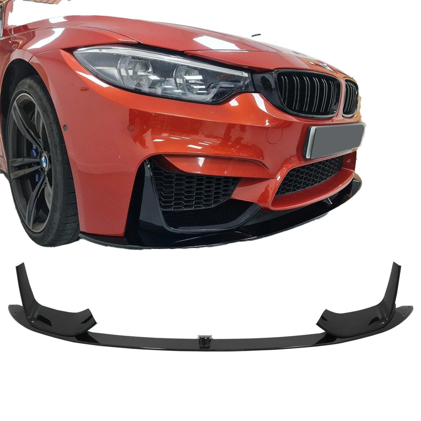 BMW M3/M4Series F80/F82 Front Splitter in Gloss Black