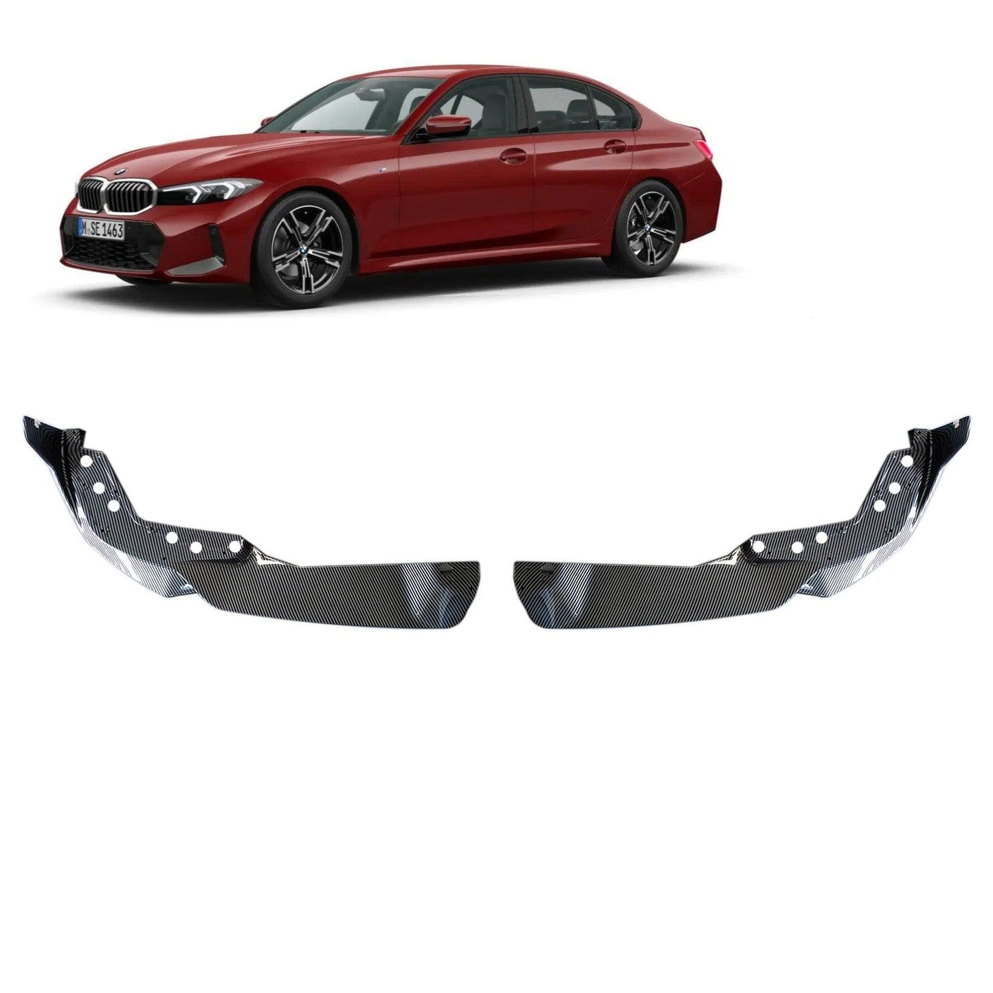 BMW 3 Series G20 LCI Facelift 2021+ Carbon Look Front Splitter Lip