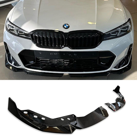 BMW 3 Series G20 LCI Facelift 2021+ Gloss Black Front Splitter Lip