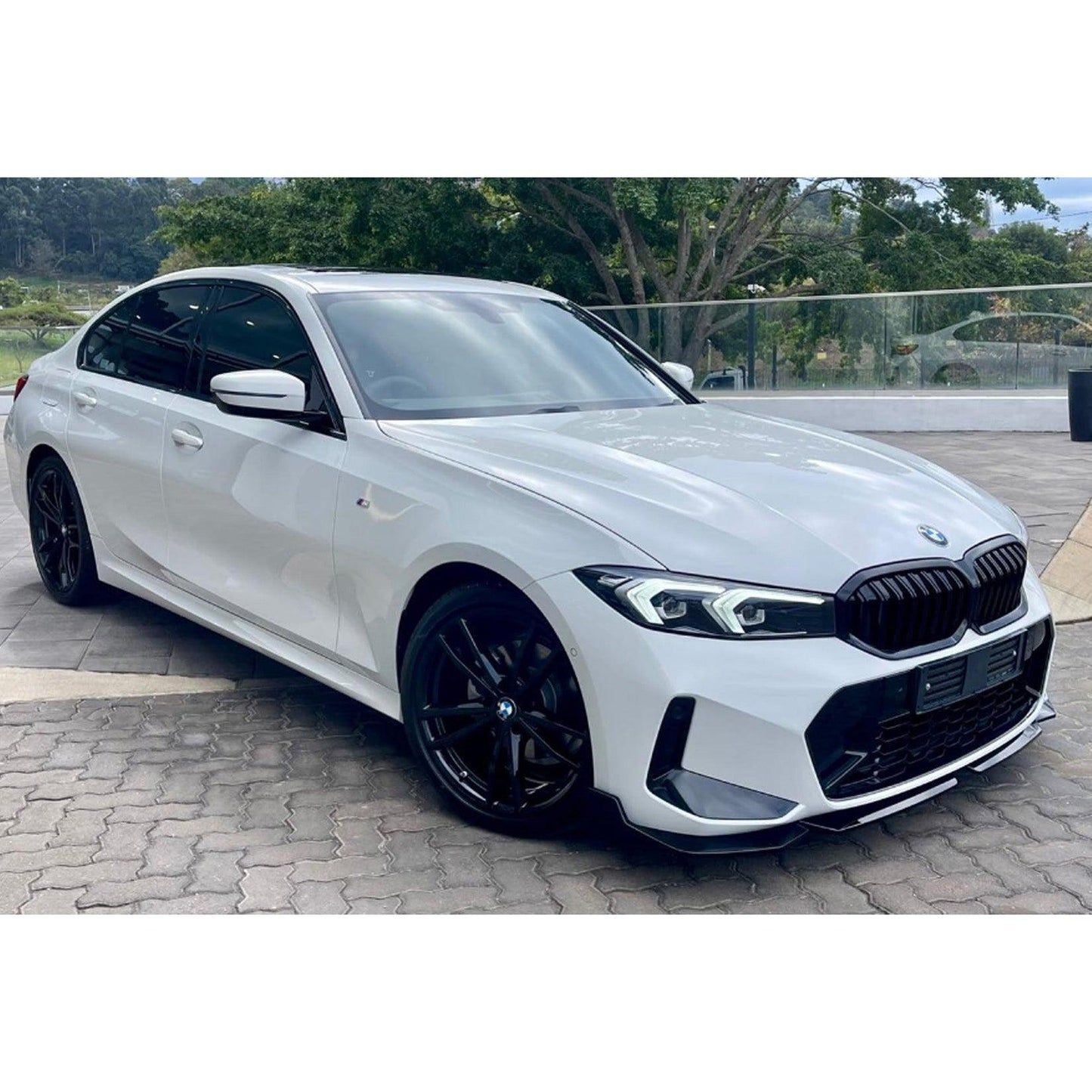 BMW 3 Series G20 LCI Facelift 2021+ Gloss Black Front Splitter Lip