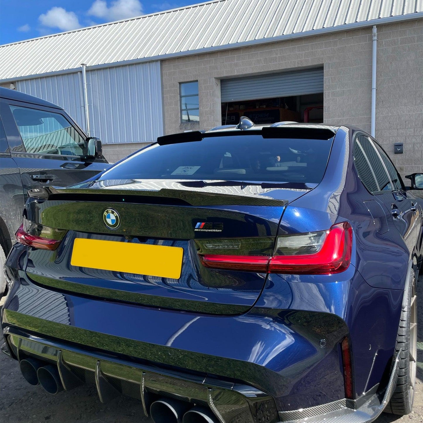 BMW 3 Series G20/M3 G80 2018+ Gloss Black Rear Upper Window Spoiler