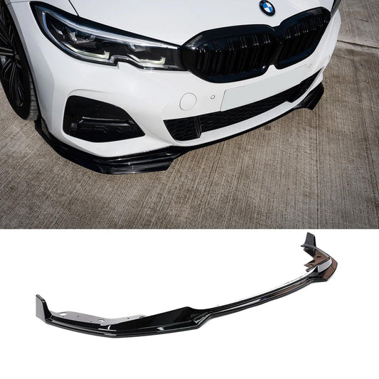 BMW 3 SERIES G20/G21 2018-2021 (pre-lci) FRONT SPLITTER LIP GLOSS BLACK