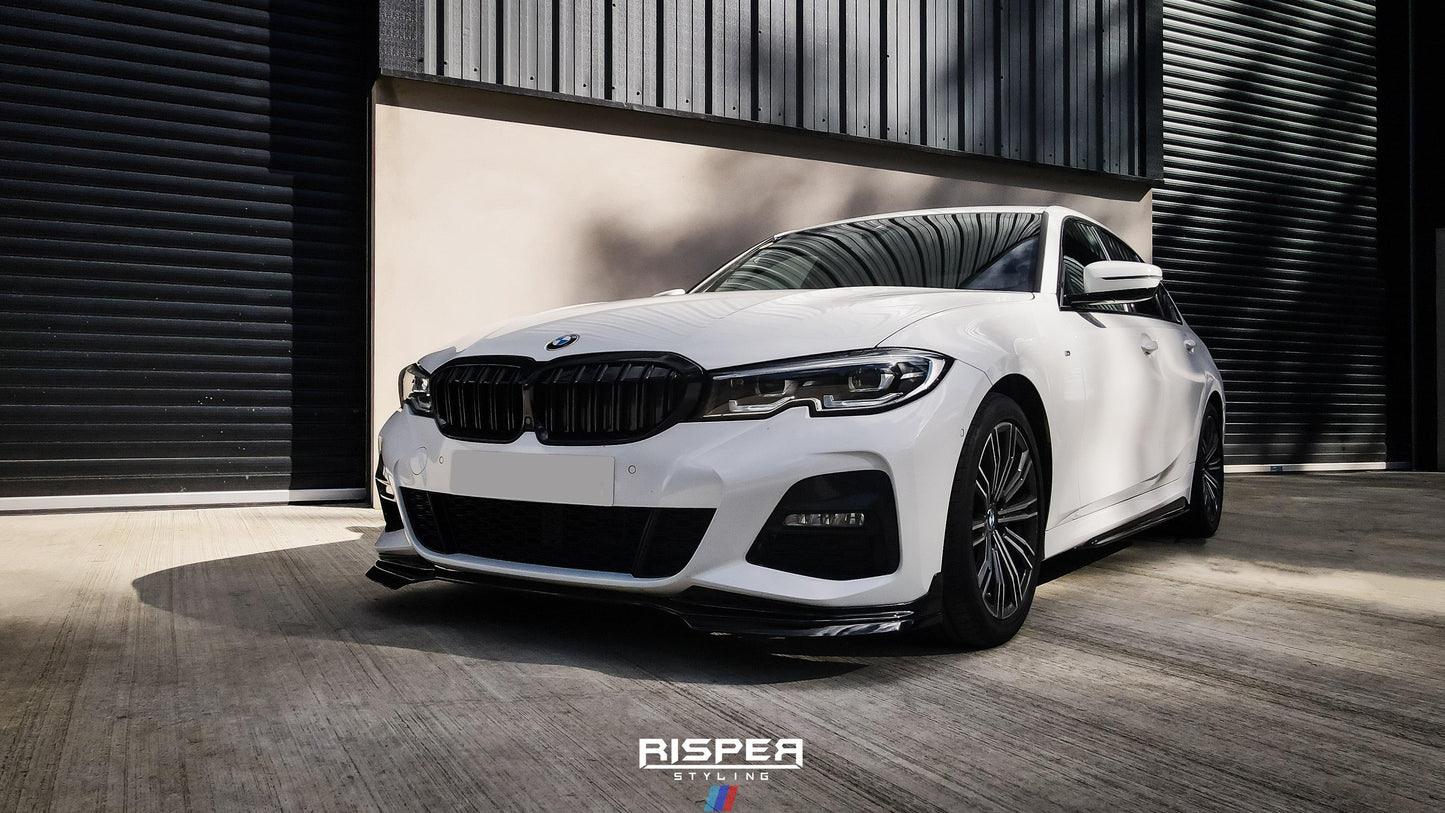 BMW 3 SERIES G20/G21 2018-2021 (pre-lci) FRONT SPLITTER LIP GLOSS BLACK