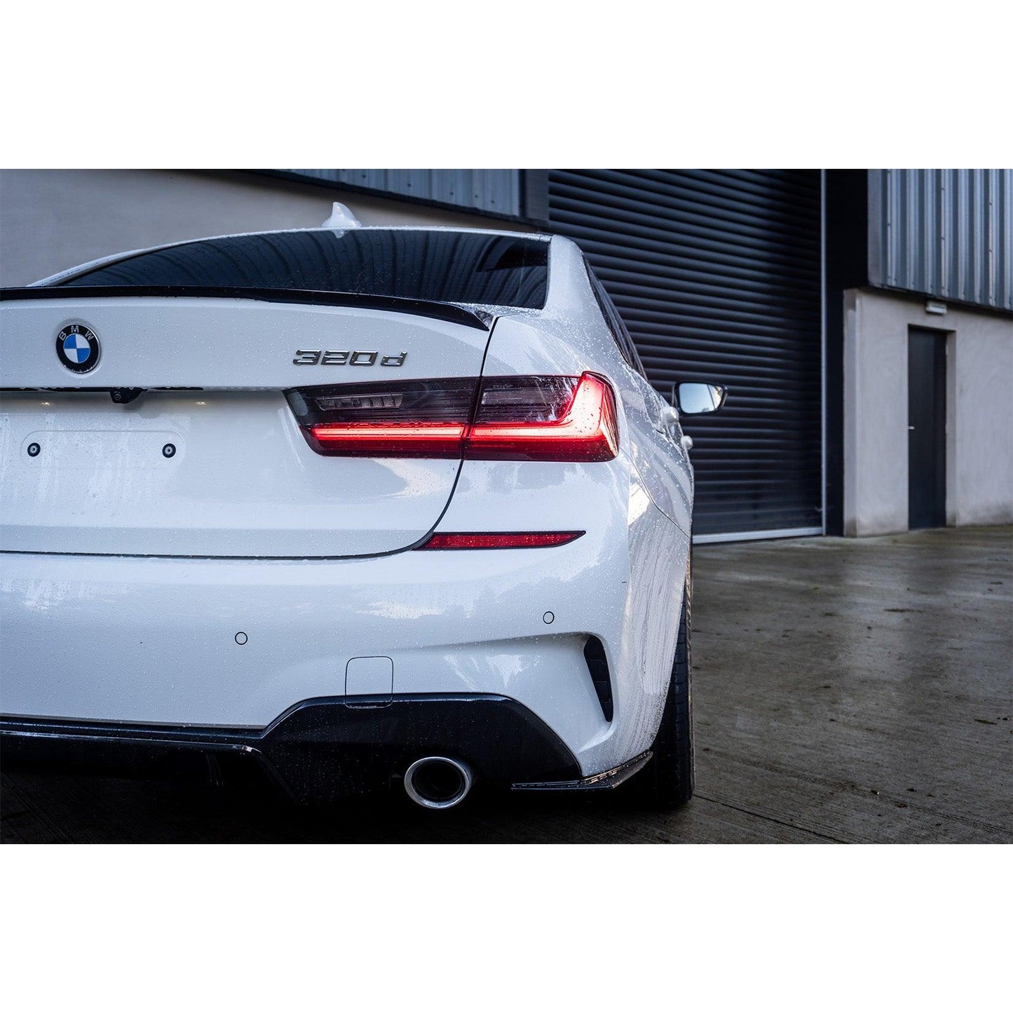 BMW 3 Series G20/G28 2018+ Gloss Black Rear Spats Extensions for M Sport Bumper