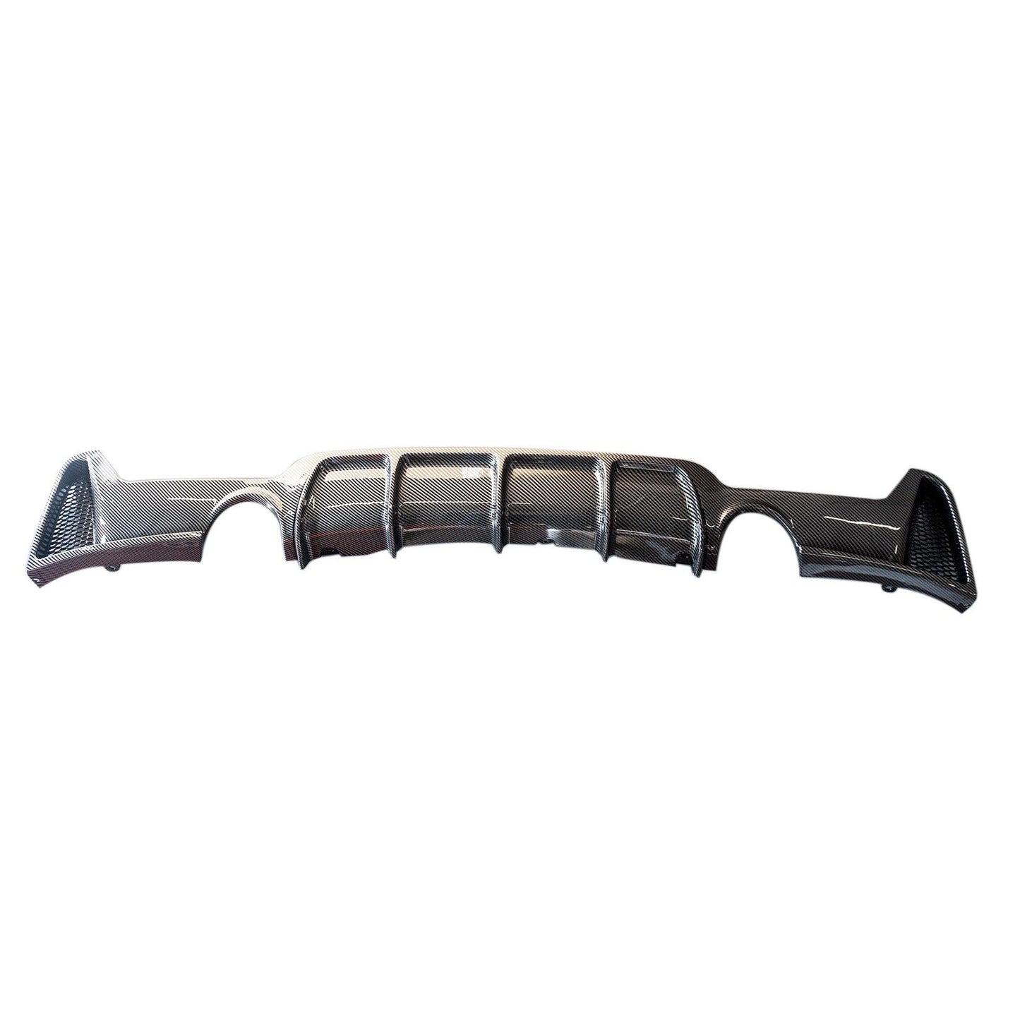 BMW 4 Series F32/F36 - Dual Exit Rear Diffuser in Carbon Look