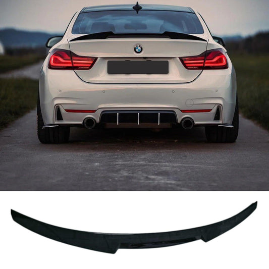 BMW 4 Series F32 M4 F82 2014-2020 - Gloss Black M4 Style Rear Spoiler