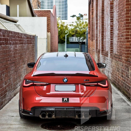 BMW 4 Series G22 2-Door / G82 M4 - Carbon Look PSM Style Duck Tail Spoiler