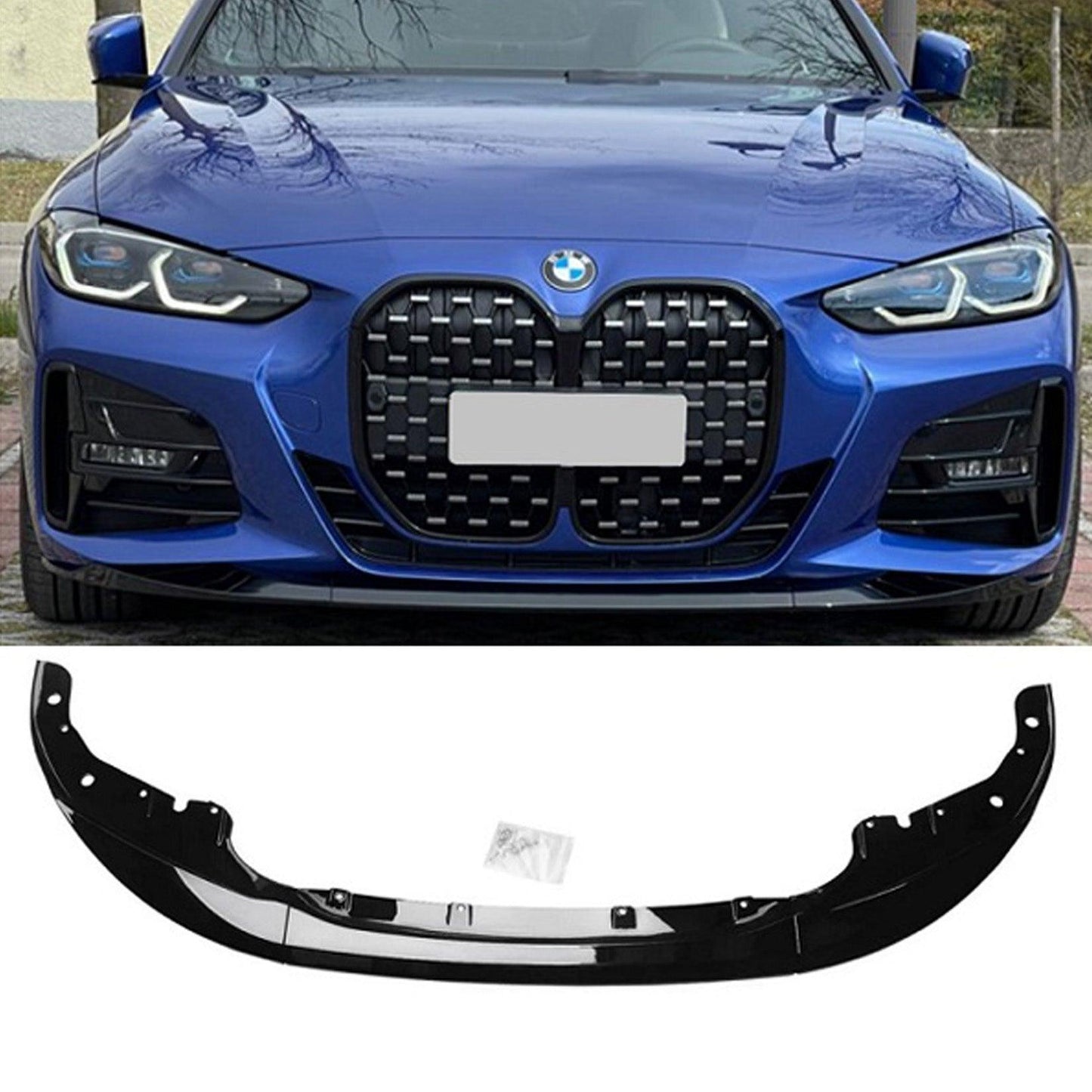 BMW 4 Series G22/G23 2020+ Front Splitter in Carbon Look