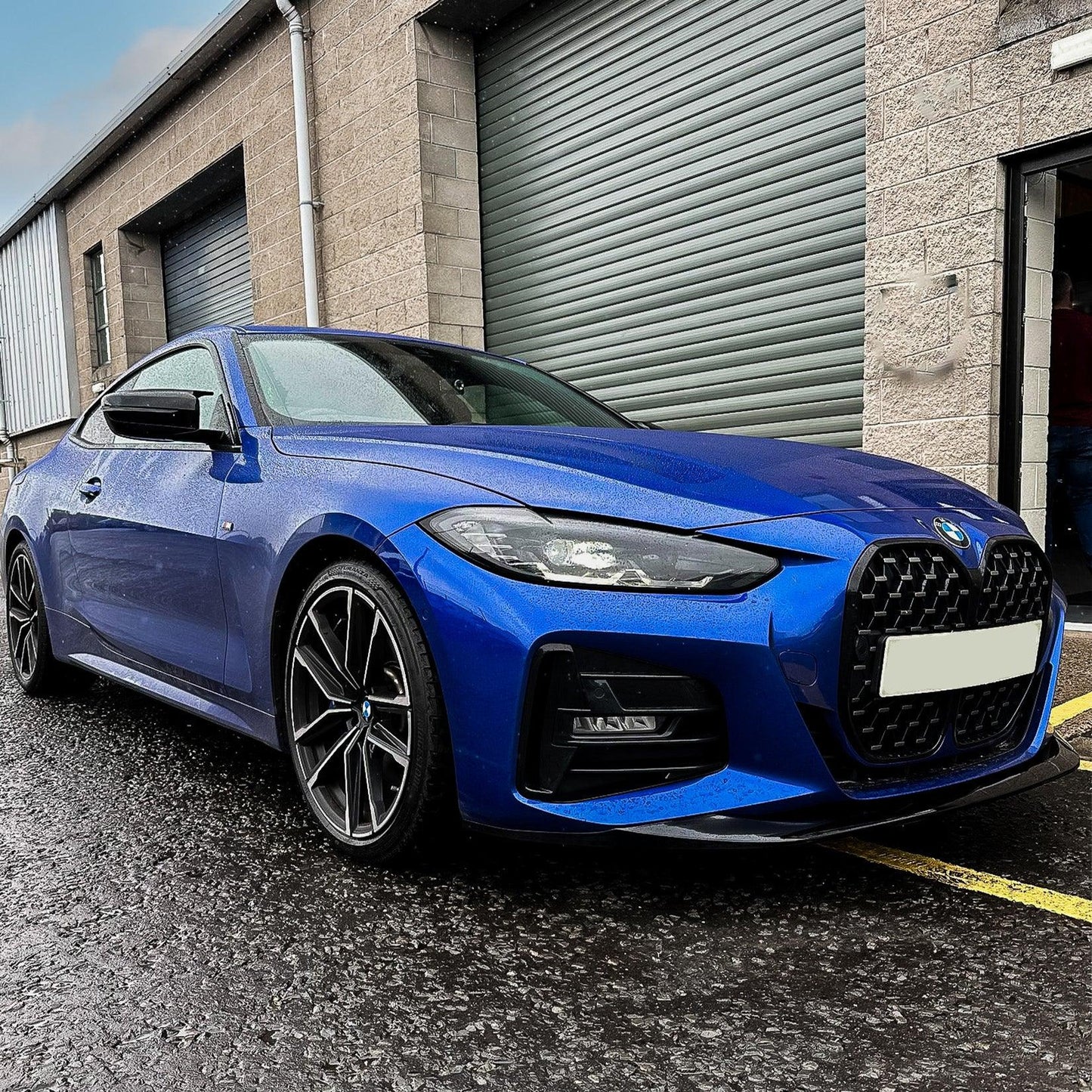 BMW 4 Series G22/G23 2020+ Front Splitter in Gloss Black