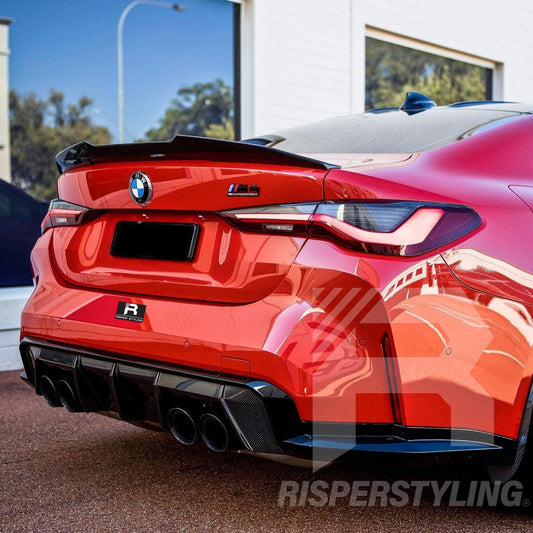 BMW 4 Series G22/M4 G82 2-Door - Gloss Black PSM Style Duck Tail Spoiler