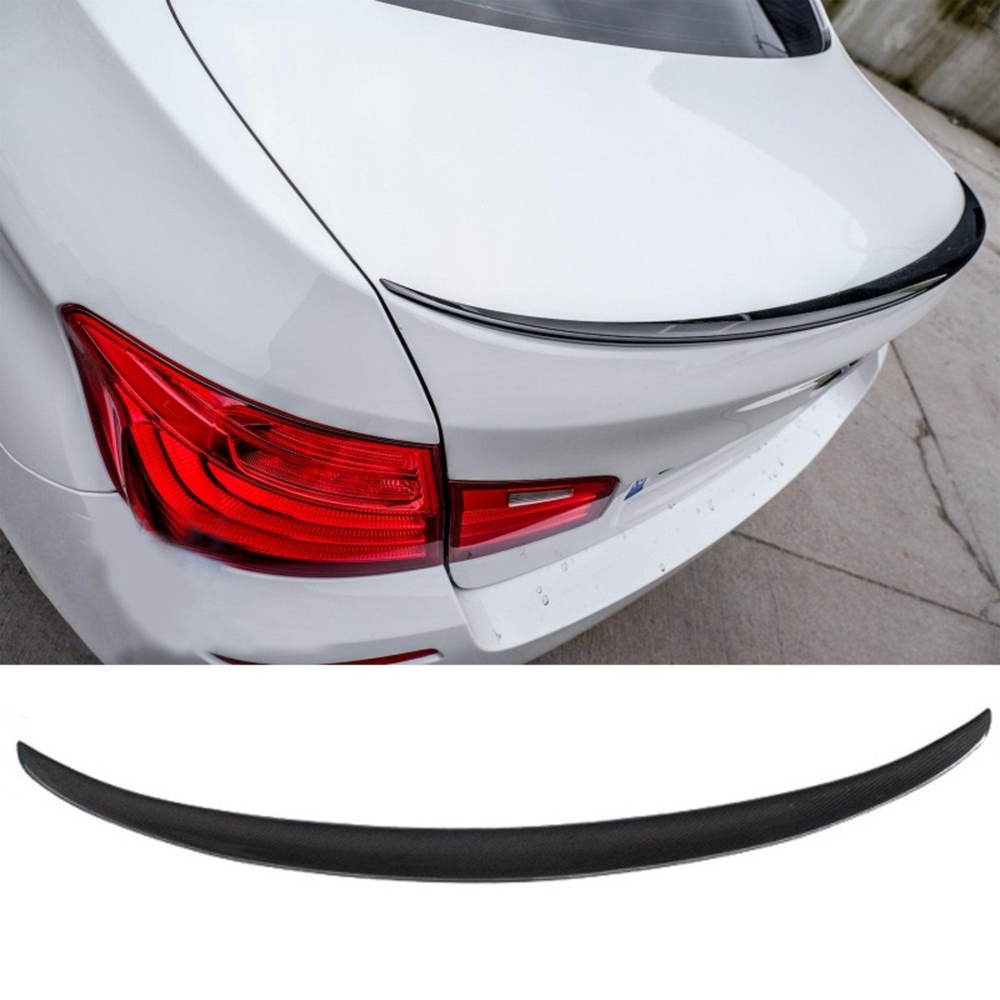 BMW 5 Series F10 2009-2017 - M Performance Style Rear Spoiler in Gloss Black