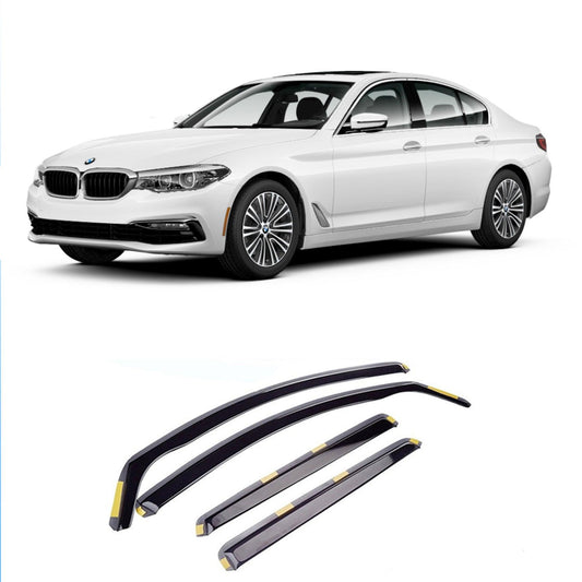 BMW 5 Series G30 2017+ STX Internal Wind Deflectors - Dark Smoke - 4PC