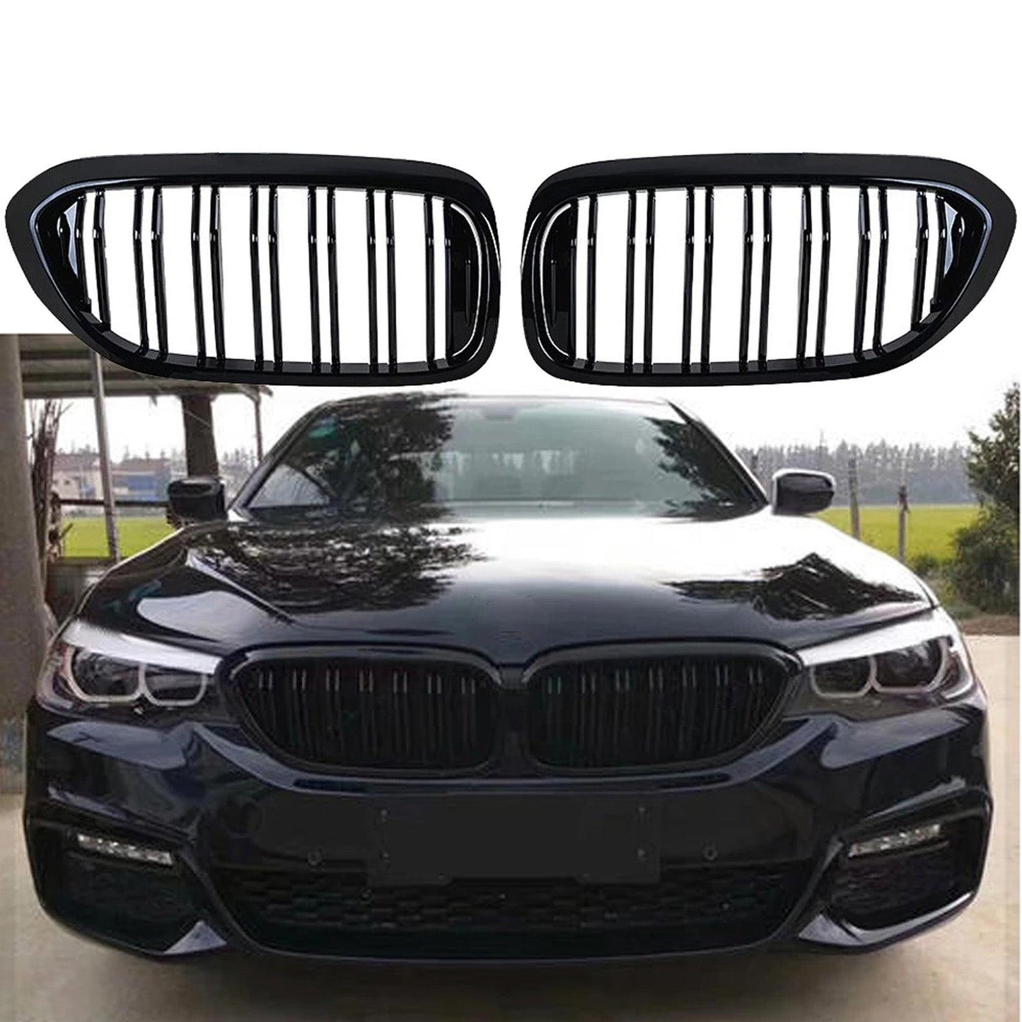 BMW 5 Series G30/G31 2017-2020 M5 Look Dual Slat Upgrade Front Grill